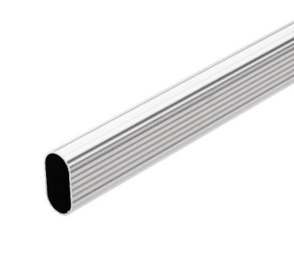 TUBO OVALADO 1525 ALUMINIO X 3MT .