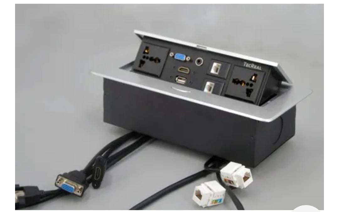 CAJA RETRACTIL MULTIFUNCION PLATEADO