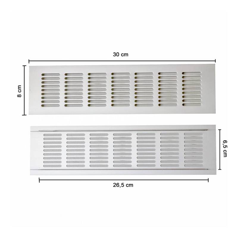 REJILLA ALUMINIO 8X30 X UND.