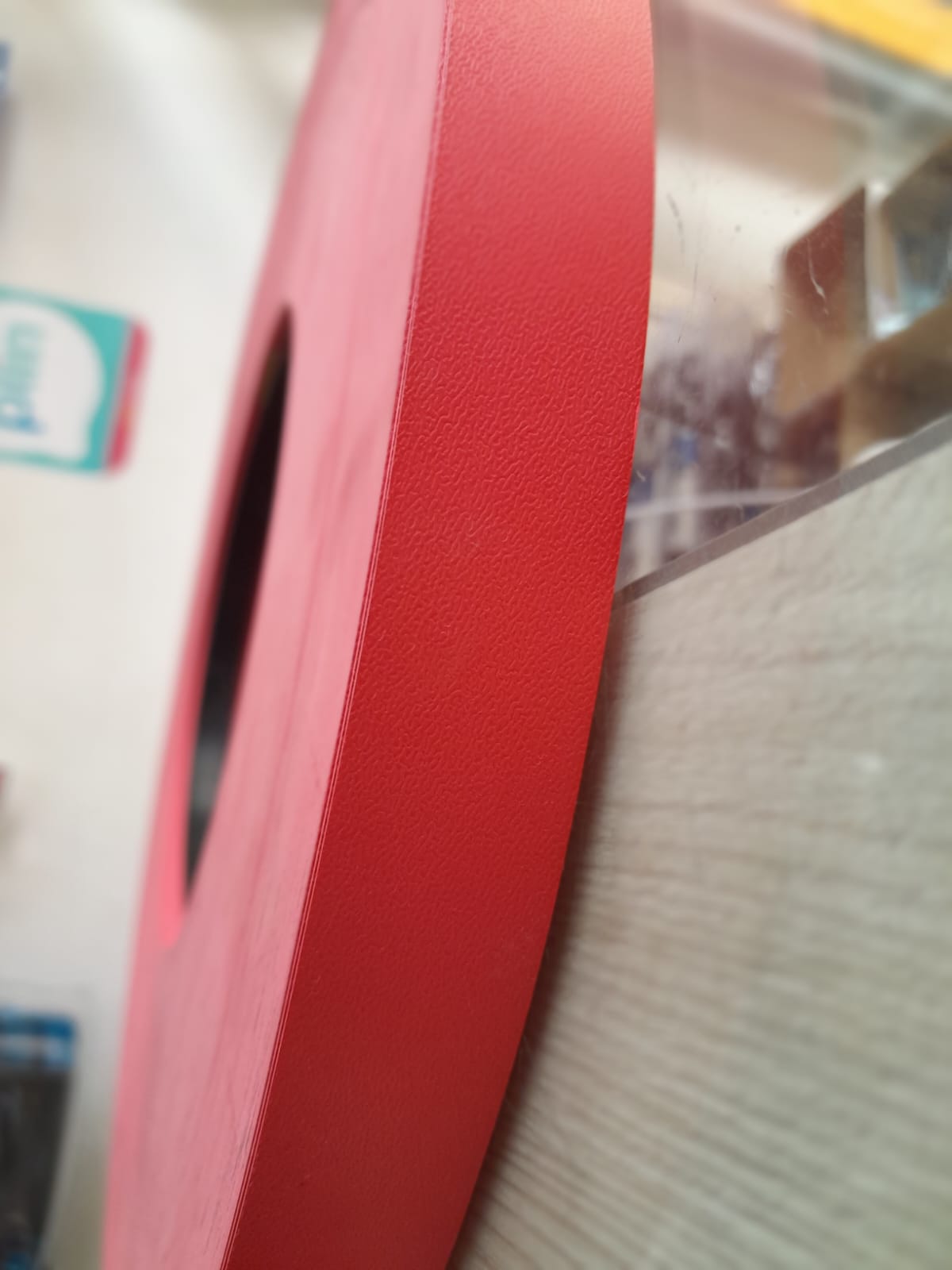 CANTO DELGADO ROJO CORAL X METRO