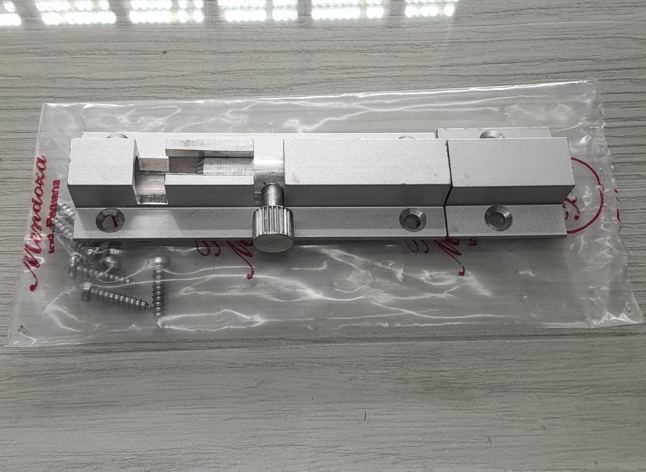 CERROJO ALUMINIO 4" X UND.