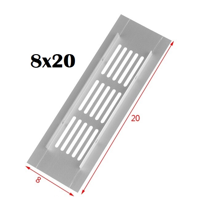 REJILLA ALUMINIO 8X20 X UND.