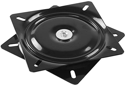 PLATO GIRATORIO NEGRO 20X20 UND.