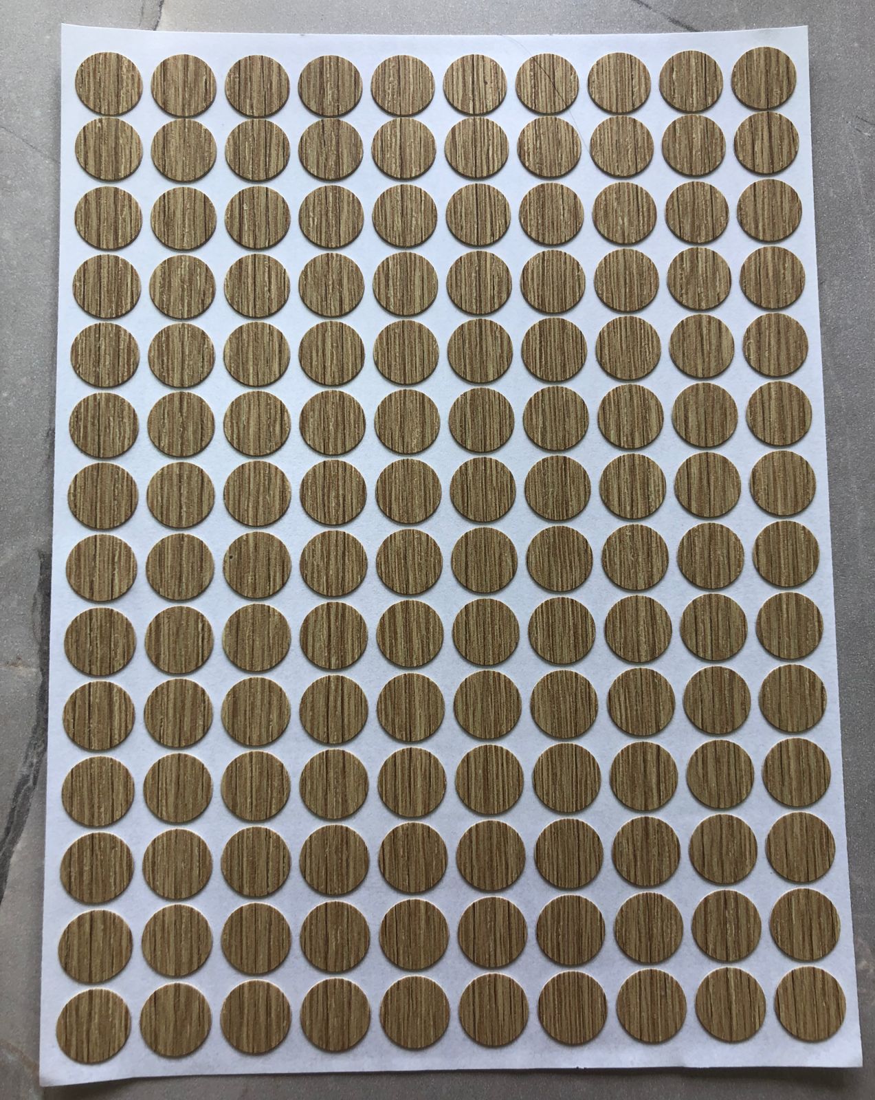 TAPITAS ADHESIVAS COLOR DUNA X PLANCHA
