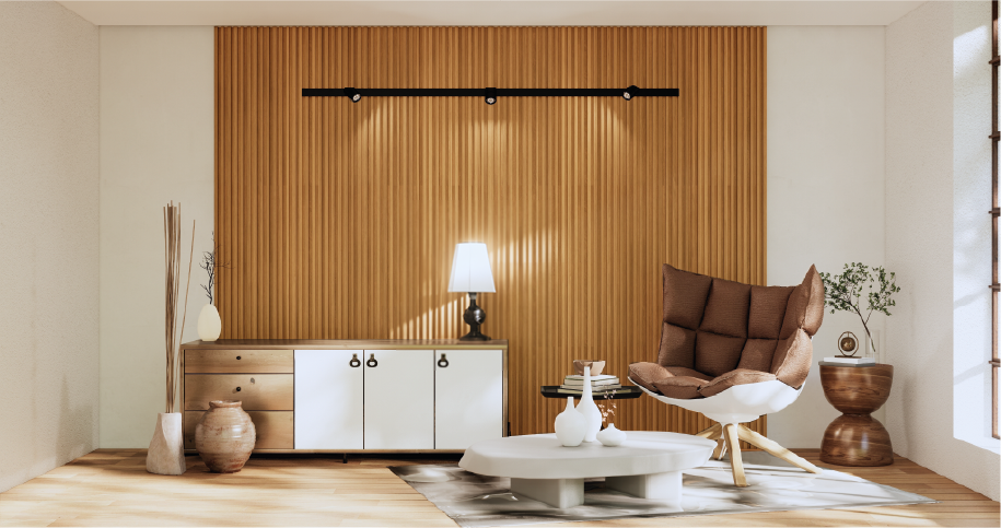 Wall Panel Wengue PVC 17 x 2.9 x und