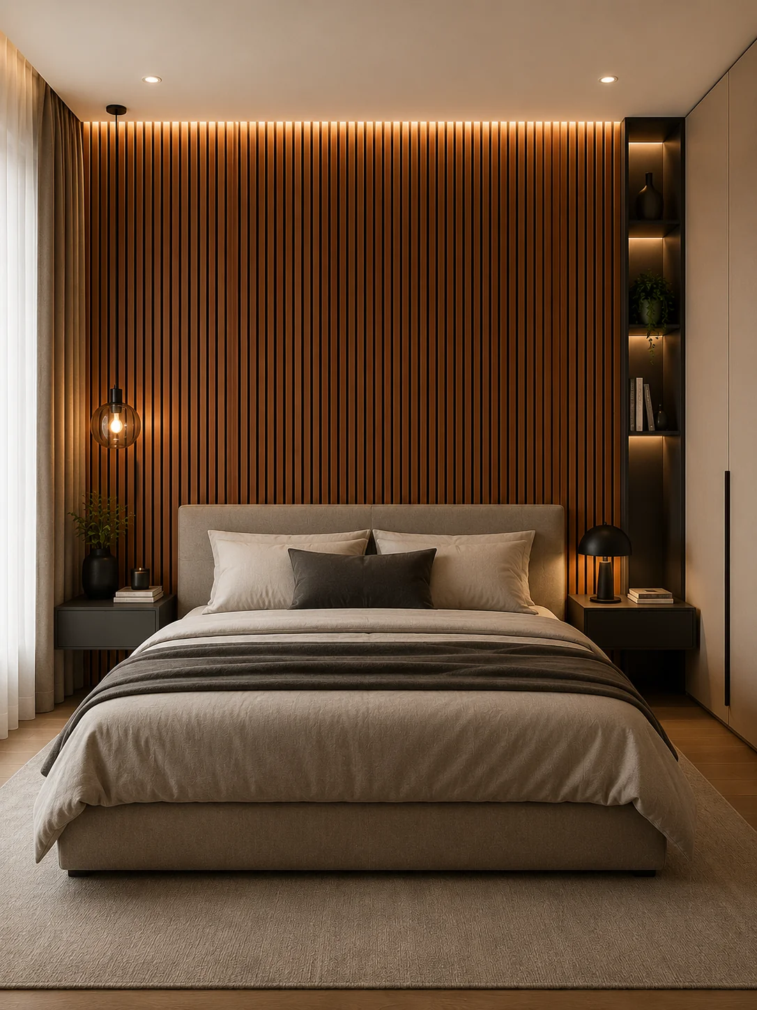 Wall Panel Walnut PVC 17 x 2.9 x und
