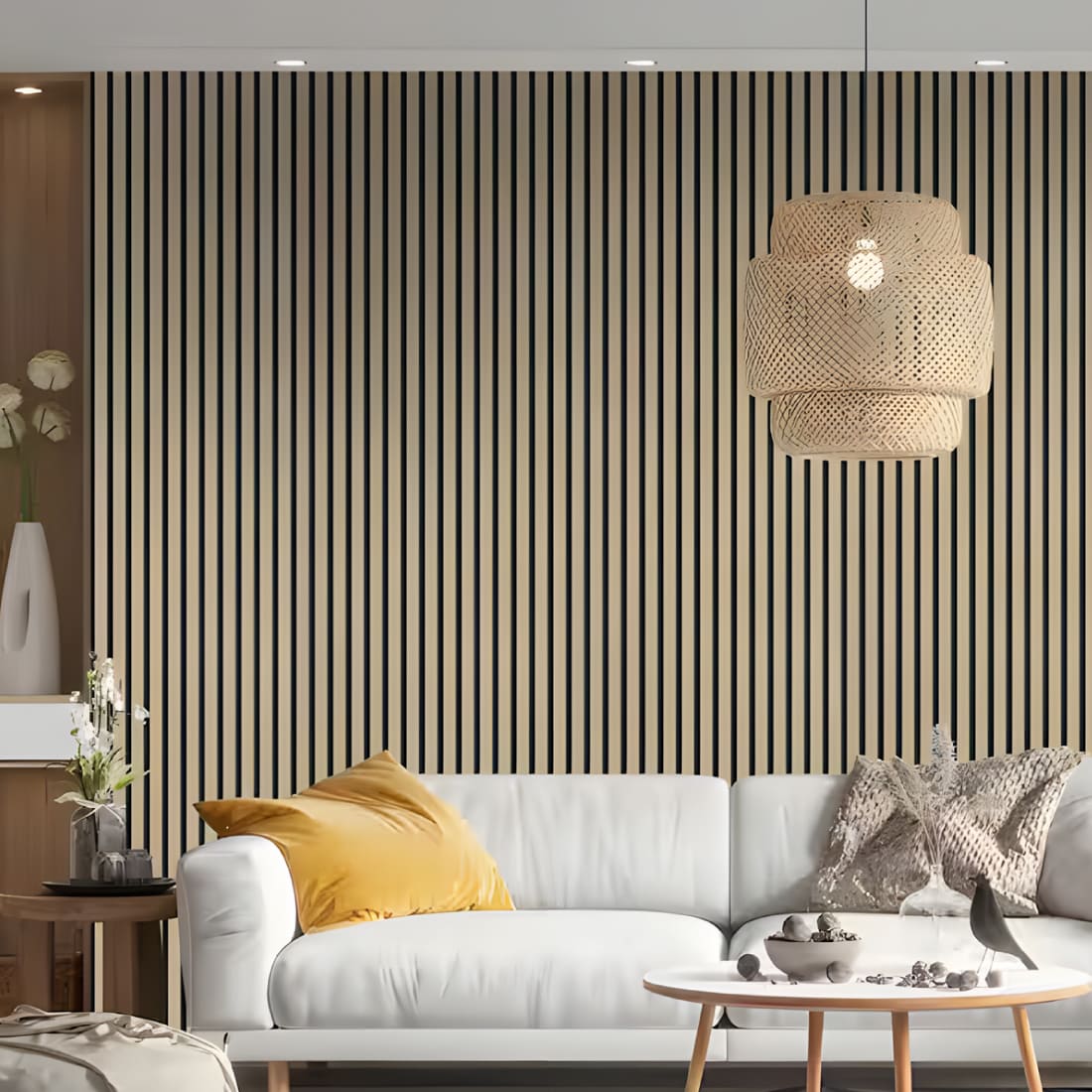 Wall Panel K03 (fondo negro) PVC 17 x 2.9 x und